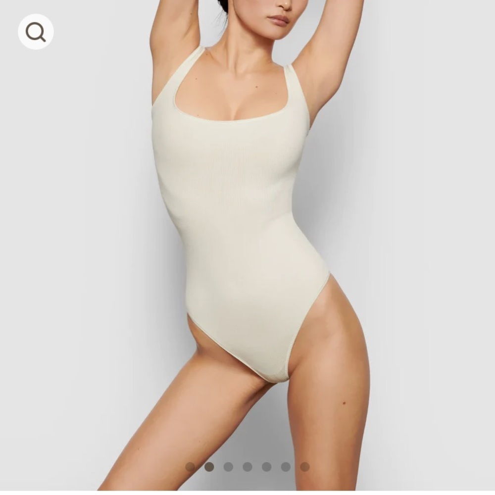SKIMS- cotton rib bodysuit